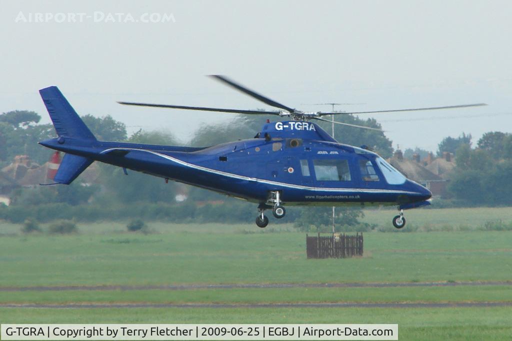 G-TGRA, 1982 Agusta A-109A Hirundo C/N 7201, Agusta 109A at Staverton