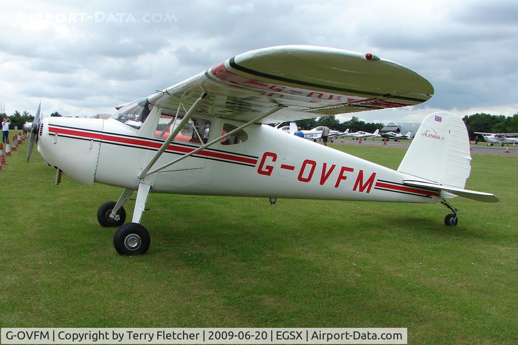 G-OVFM, 1948 Cessna 120 C/N 14720, Cessna 120 at North Weald on 2009 Air Britain Fly-in Day 1