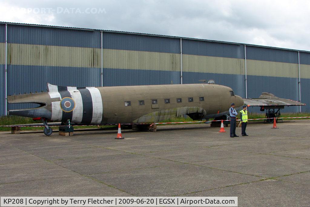KP208, Douglas C-47B Dakota 4 (DC-3) C/N 33419, C47B restoration project at North Weald on 2009 Air Britain Fly-in Day 1