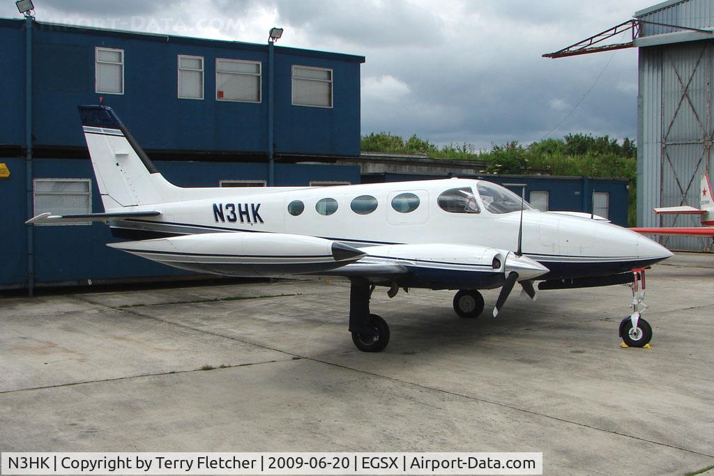 N3HK, 1975 Cessna 340 C/N 340-0538, Cessna 340 at North Weald on 2009 Air Britain Fly-in Day 1