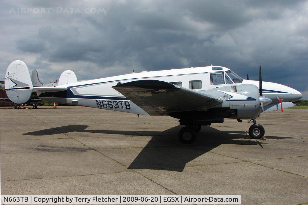 N663TB, 1964 Beech H-18 Tri-Gear C/N BA-663, Beech H-18 at North Weald on 2009 Air Britain Fly-in Day 1
