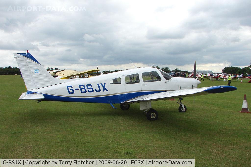 G-BSJX, 1981 Piper PA-28-161 Cherokee Warrior II C/N 28-8216084, Piper PA-28-161 at North Weald on 2009 Air Britain Fly-in Day 1