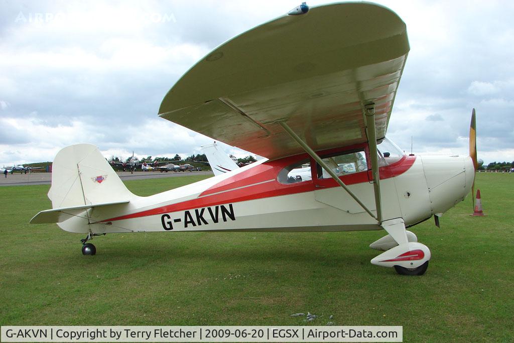 G-AKVN, 1946 Aeronca 11AC Chief Chief C/N 11AC-469, Aeronca 11AC at North Weald on 2009 Air Britain Fly-in Day 1