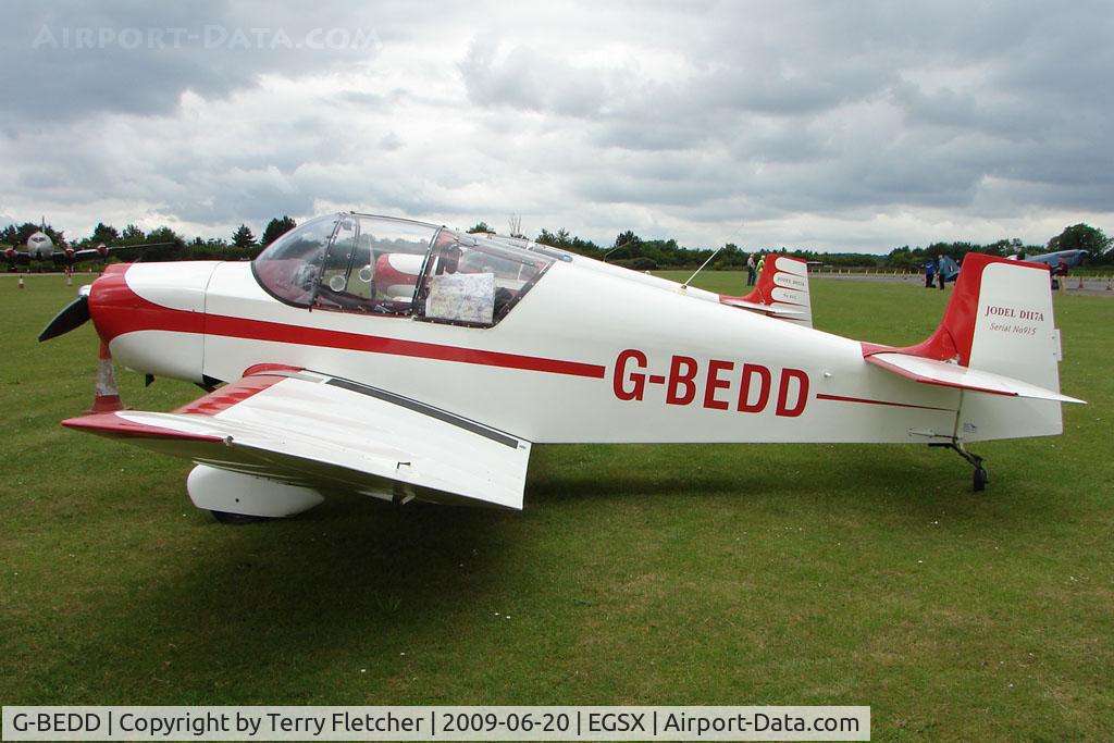 G-BEDD, 1958 Jodel D-117A C/N 915, Jodel D117A at North Weald on 2009 Air Britain Fly-in Day 1