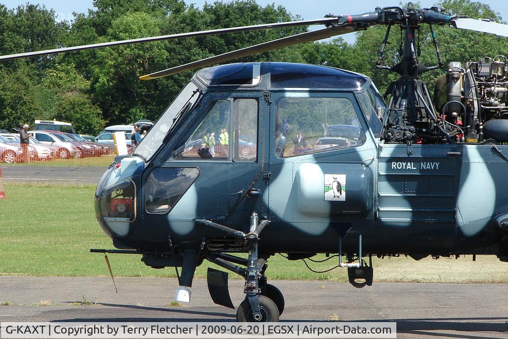 G-KAXT, 1967 Westland Wasp HAS.1 C/N F9669, Westland Wasp at North Weald on 2009 Air Britain Fly-in Day 1