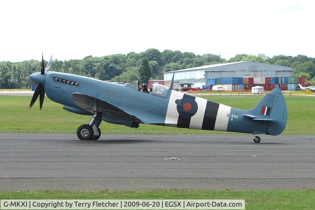 G-MKXI, 1944 Supermarine 365 Spitfire PR.XI C/N 6S/504719, Spitfire at North Weald on 2009 Air Britain Fly-in Day 1