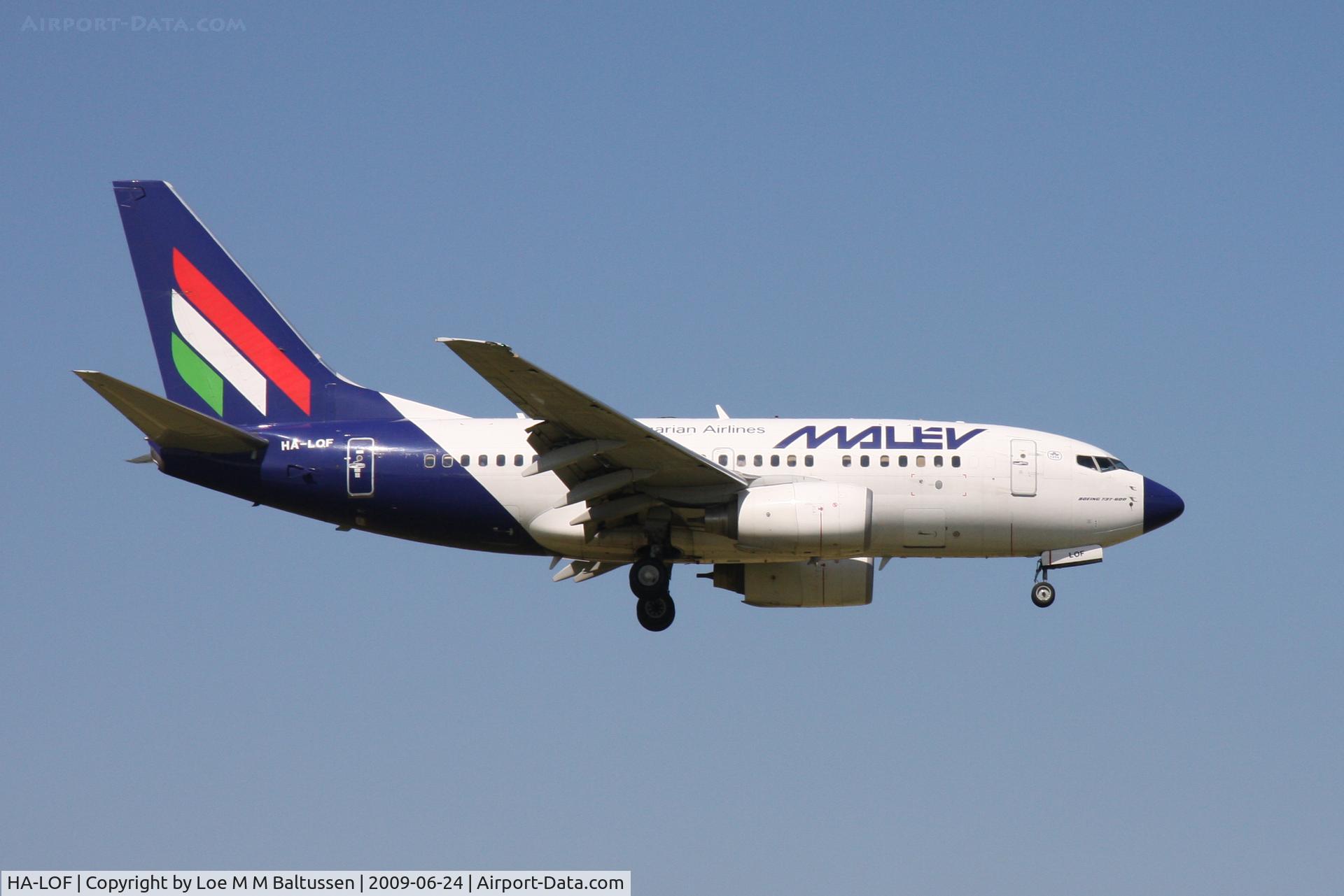 HA-LOF, 2003 Boeing 737-6Q8 C/N 29348, EHSC Schiphol RWY 36R