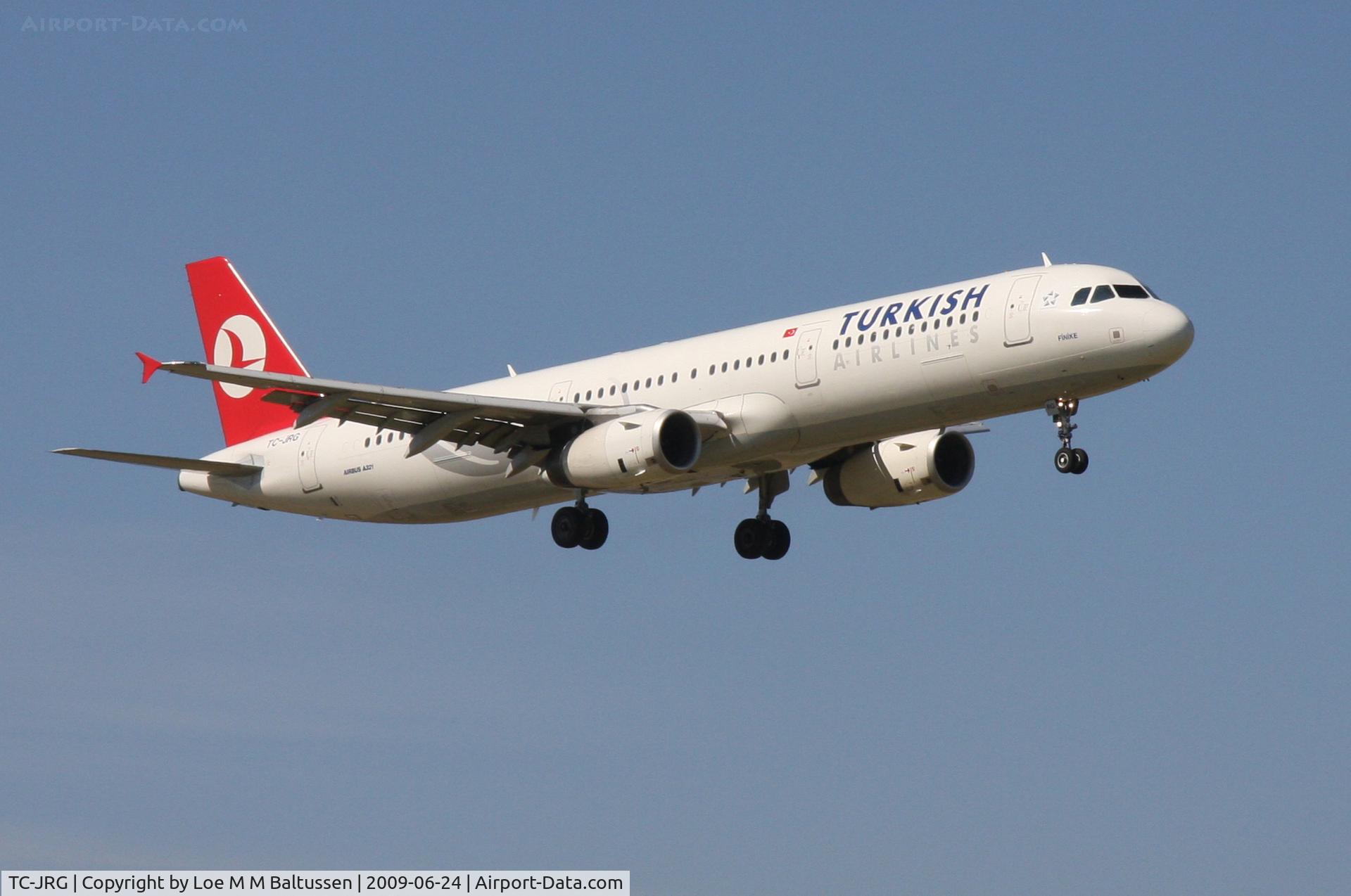 TC-JRG, 2007 Airbus A321-231 C/N 3283, EHSC Schiphol RWY 36R