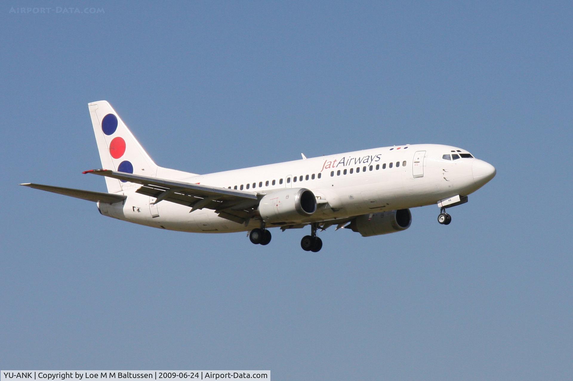 YU-ANK, 1986 Boeing 737-3H9 C/N 23715/1310, EHSC Schiphol RWY 36R