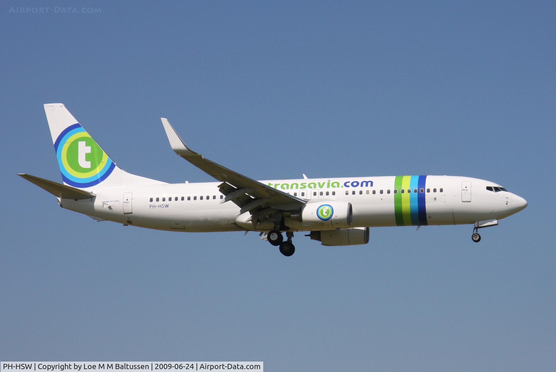 PH-HSW, 2009 Boeing 737-8K2 C/N 37160, EHSC Schiphol RWY 36R