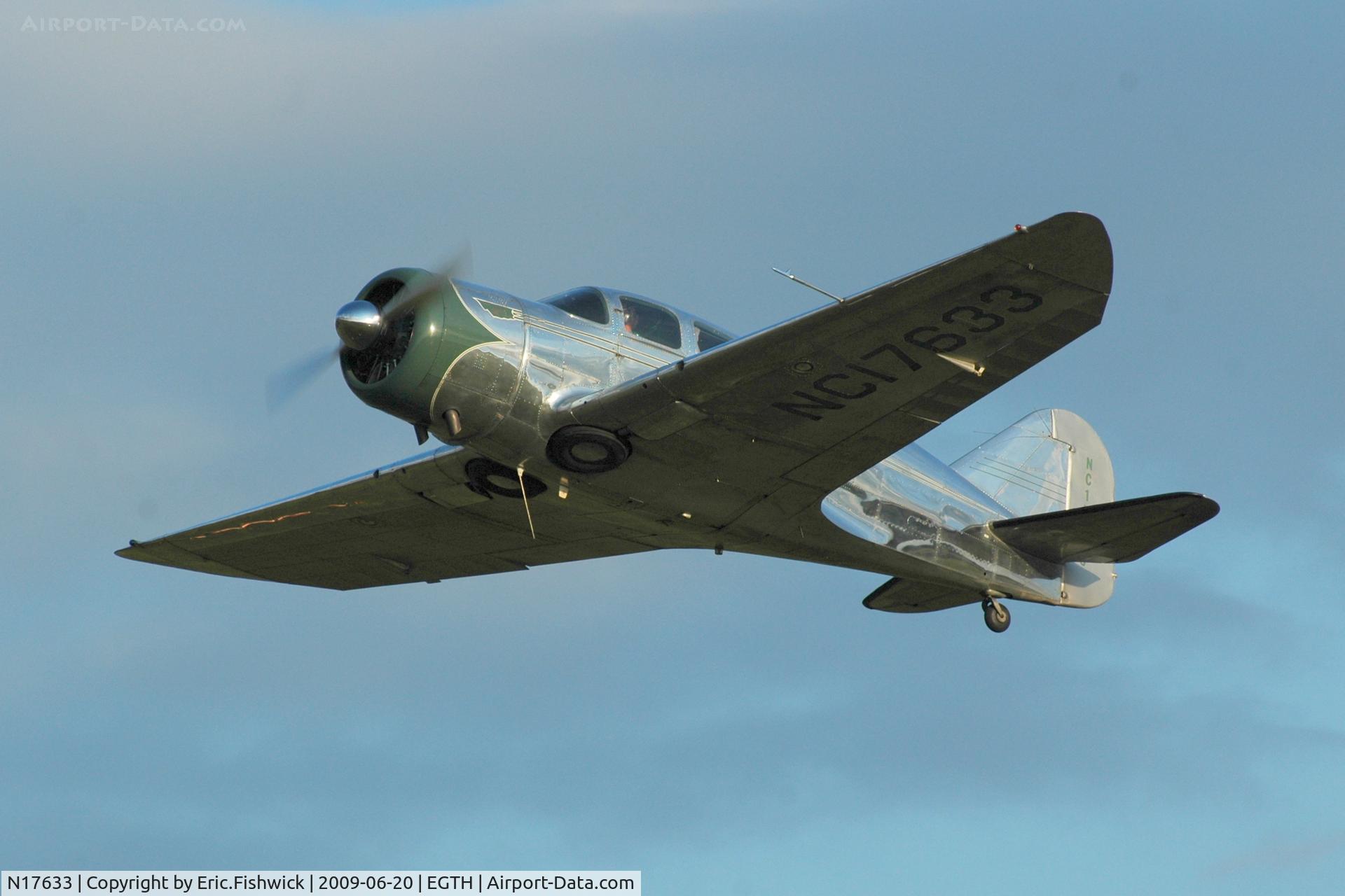 N17633, 1939 Spartan 7W Executive C/N 21, 44. NC16733  at Shuttleworth Collection Evening Air Display