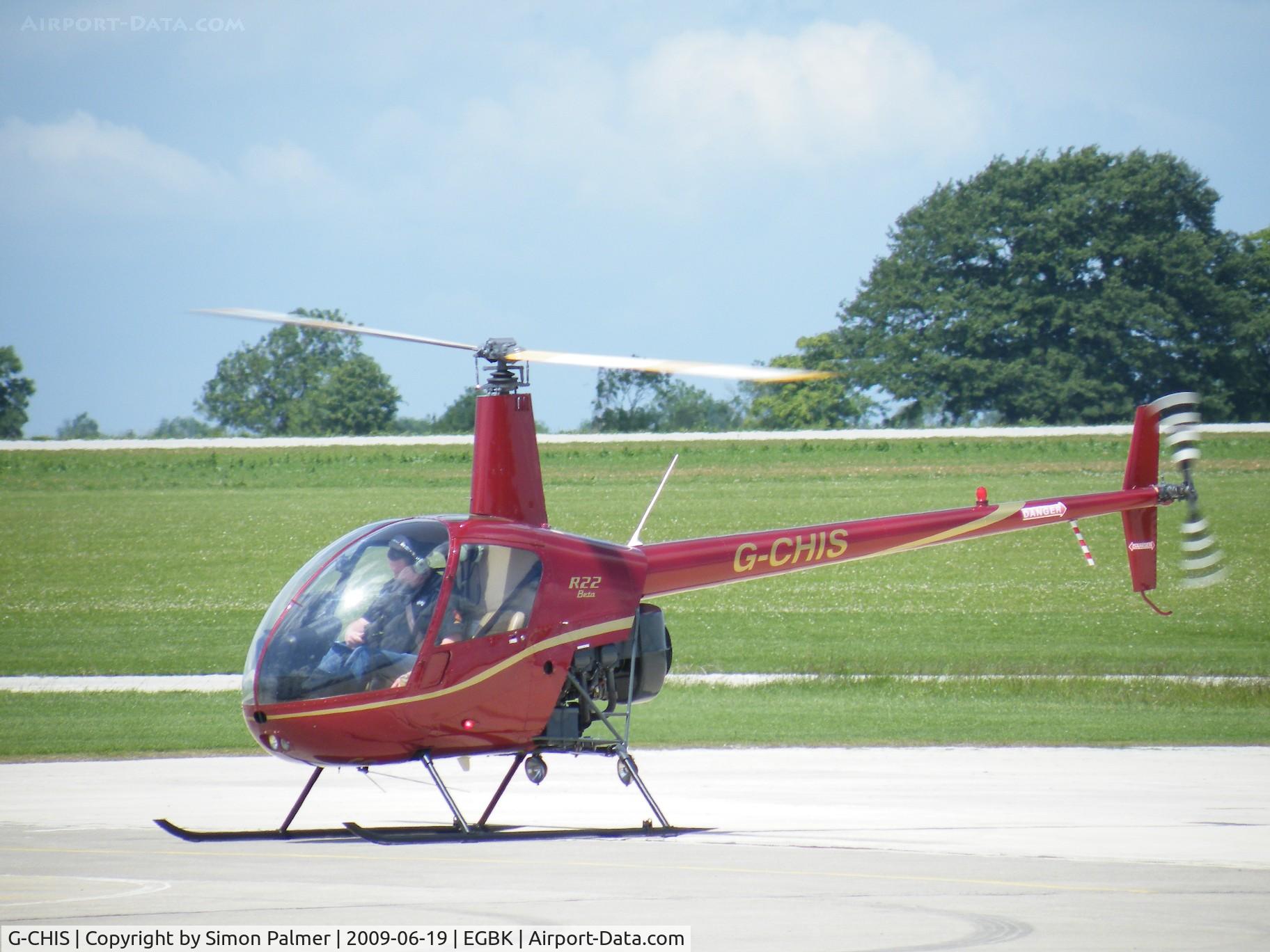 G-CHIS, 1991 Robinson R22 Beta C/N 1740, R22 Beta visiting Sywell