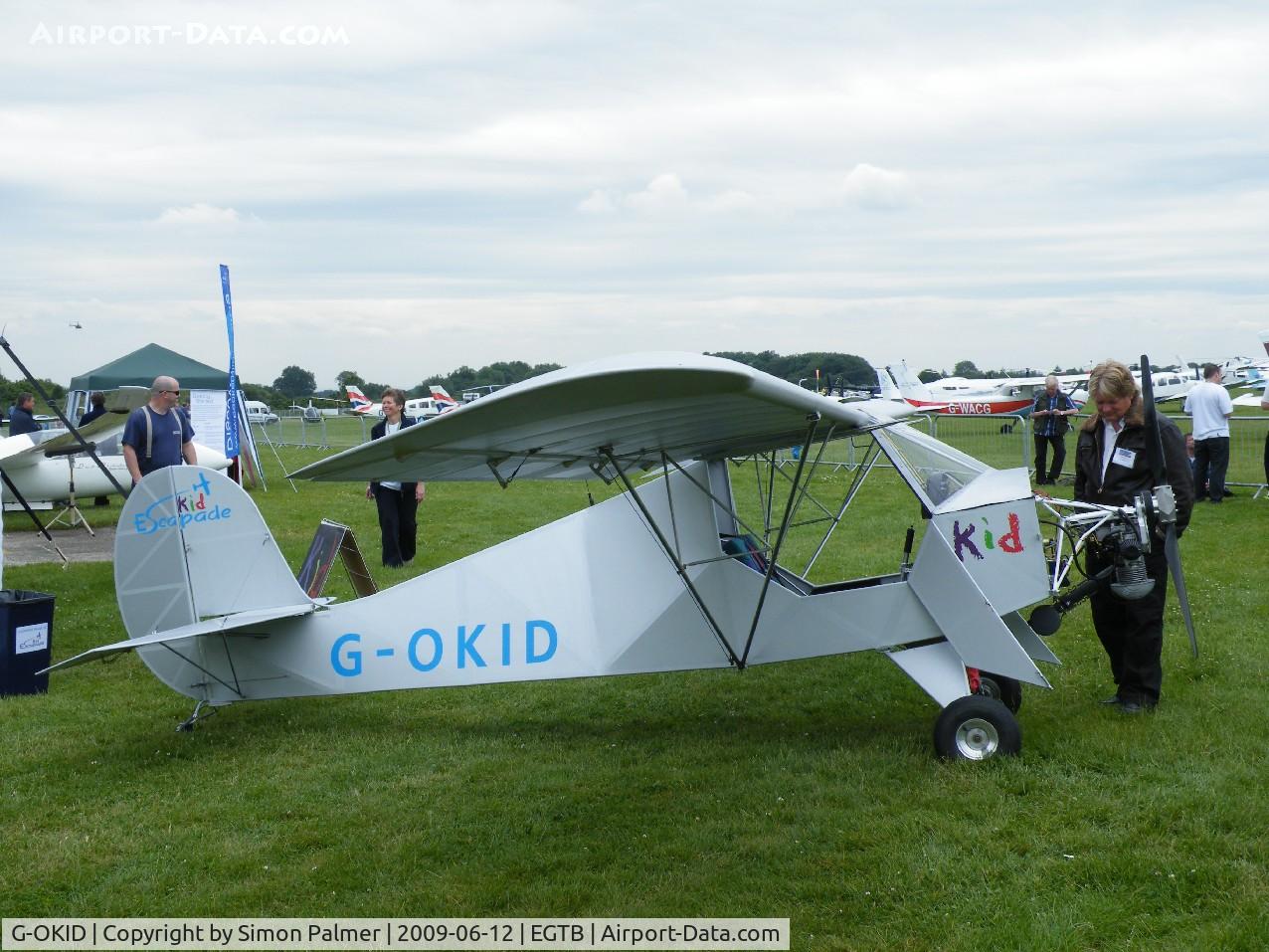 G-OKID, 2008 Escapade Kid C/N ESCK001, Escapade exhibited at Aero Expo