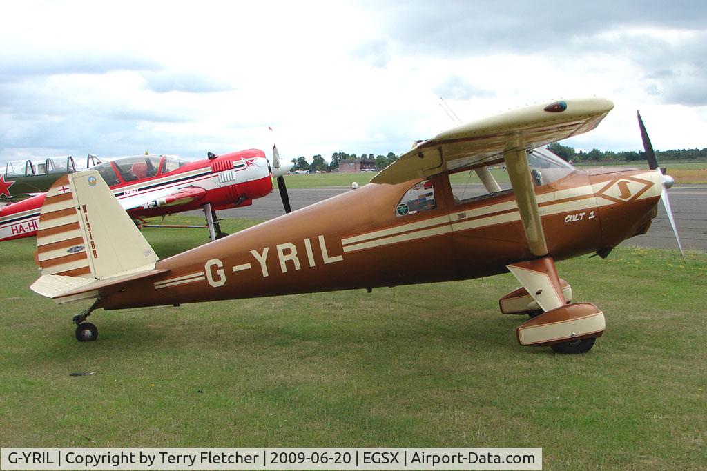 G-YRIL, 1948 Luscombe 8E Silvaire C/N 5945, Based Luscombe 8E at North Weald on 2009 Air Britain Fly-in Day 1