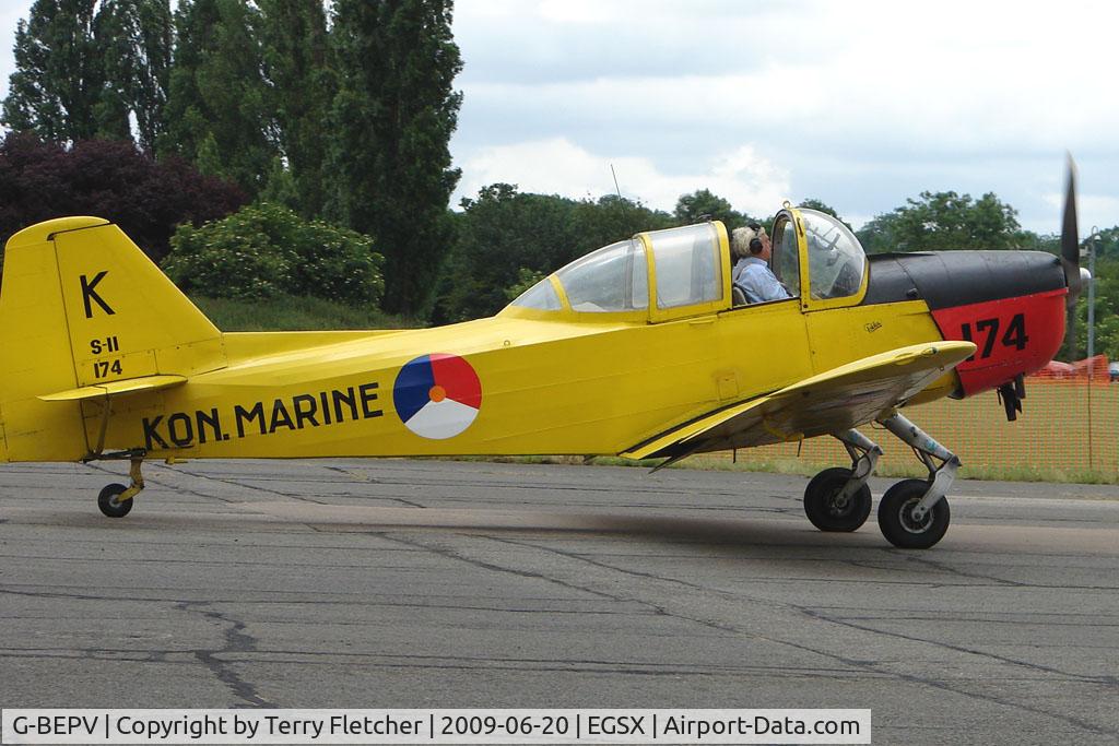 G-BEPV, 1950 Fokker S.11-1 Instructor C/N 6274, Fokker A11-1 at North Weald on 2009 Air Britain Fly-in Day 1