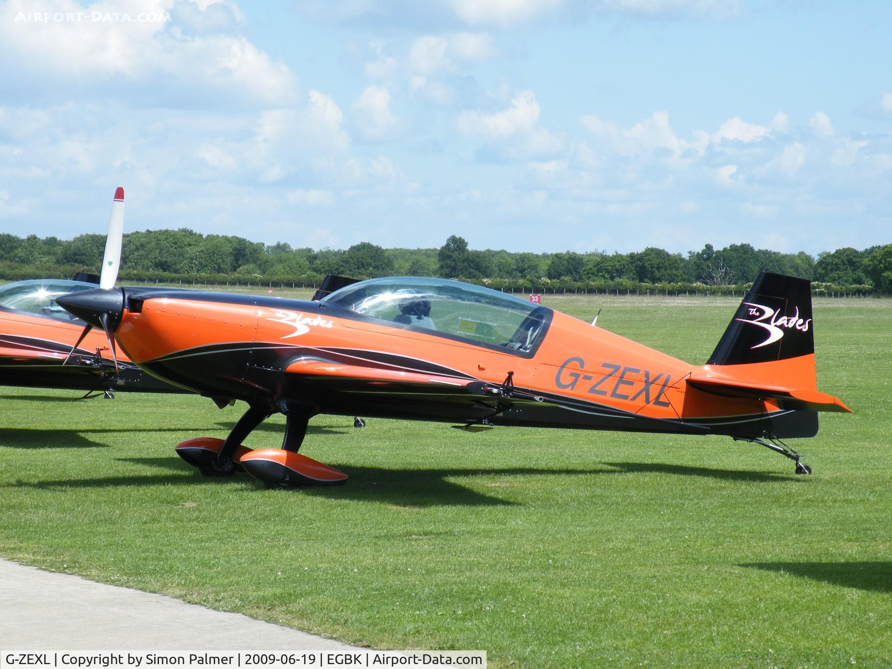 G-ZEXL, 2006 Extra EA-300L C/N 1225, Extra 300 in the Blades 2009 colours