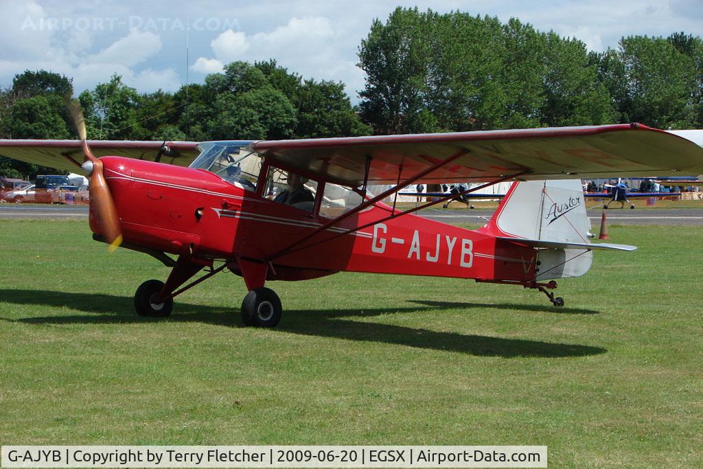G-AJYB, 1945 Taylorcraft J-1N Alpha C/N 847, Stampe SV4C at North Weald on 2009 Air Britain Fly-in Day 1