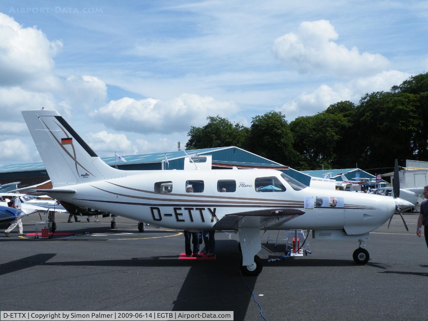D-ETTX, 2008 Piper PA-46R-350T Malibu Matrix C/N 4692021, PA-46 Malibu exhibited at Aero Expo 2009