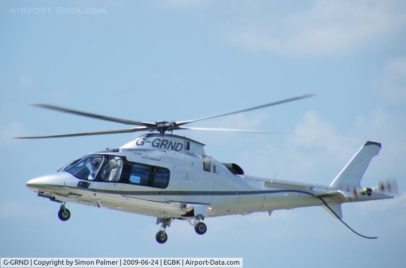 G-GRND, 2005 Agusta A-109S Grand C/N 22009, A109S Grand landing at Sywell