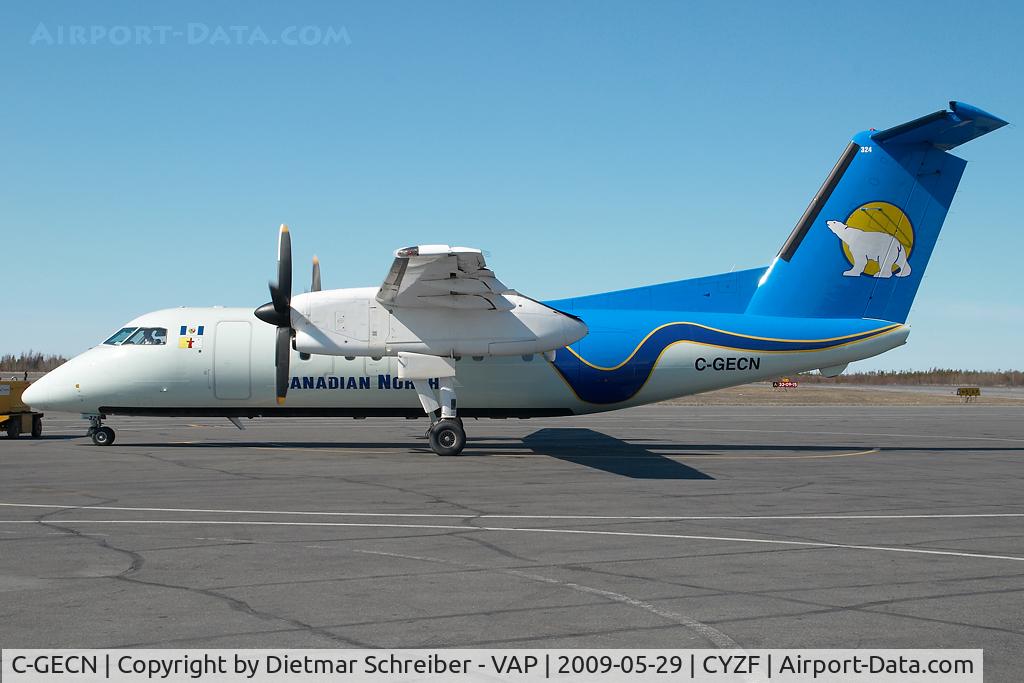 C-GECN, 1992 De Havilland Canada DHC-8-102 Dash 8 C/N 324, Canadian North Dash 8-100