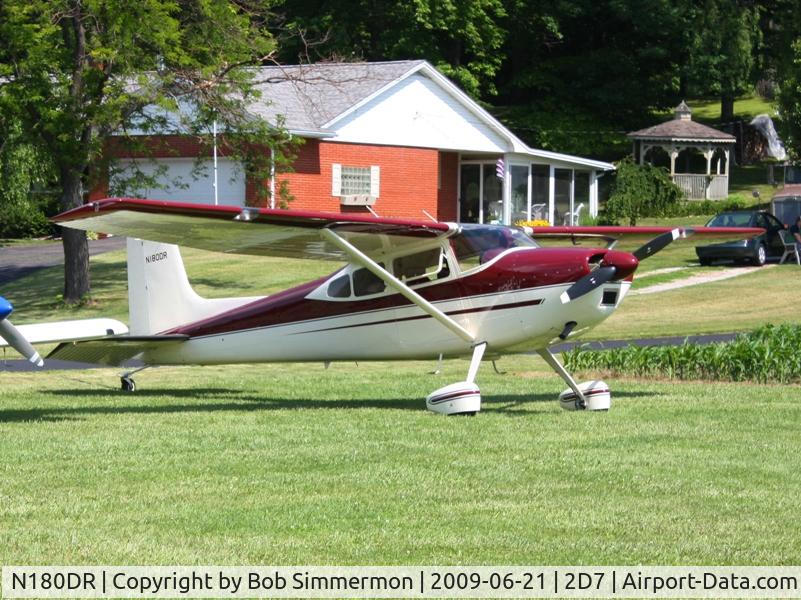 N180DR, Cessna 180H Skywagon C/N 18051762, Father's Day fly-in at Beach City, Ohio