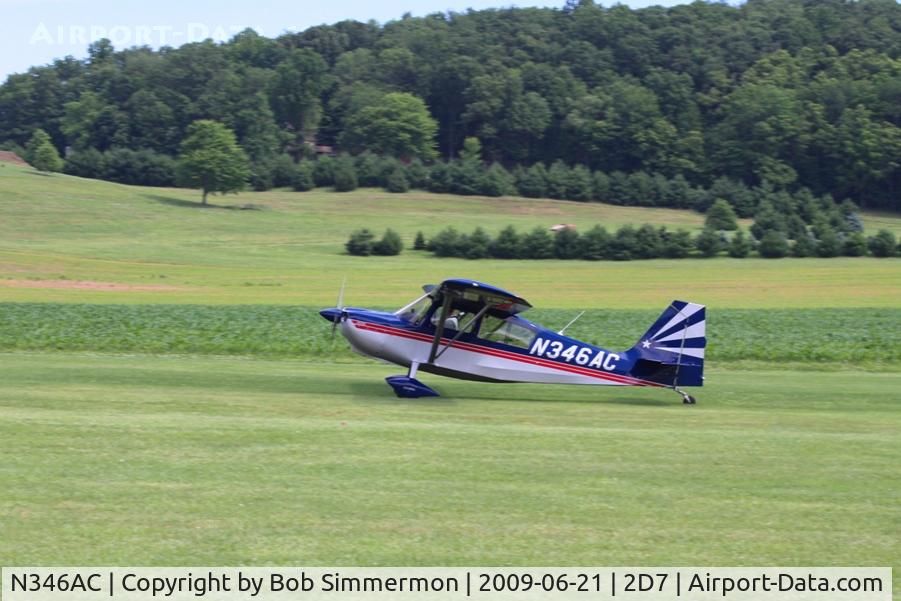 N346AC, 1999 American Champion 7GCAA Citabria C/N 421-99, Father's Day fly-in at Beach City, Ohio
