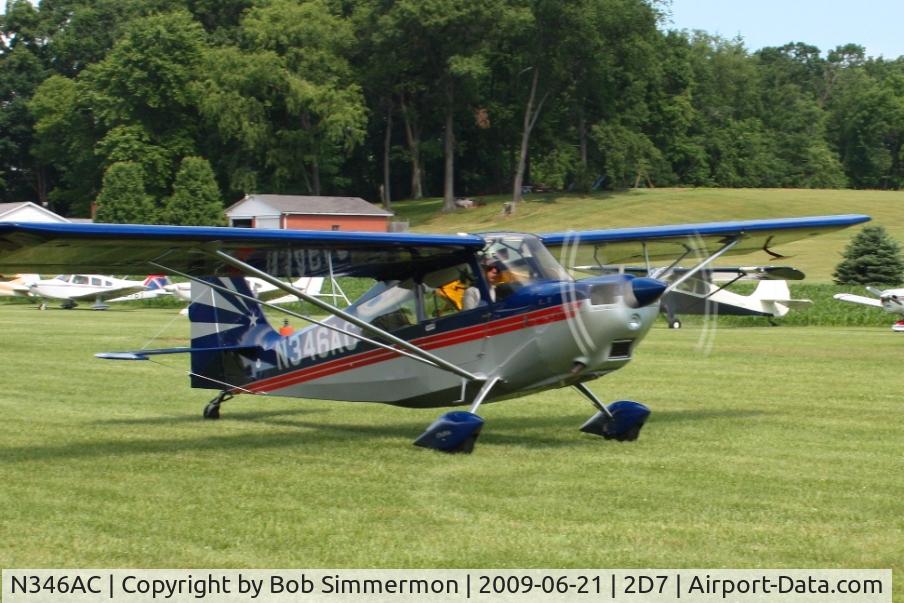 N346AC, 1999 American Champion 7GCAA Citabria C/N 421-99, Father's Day fly-in at Beach City, Ohio