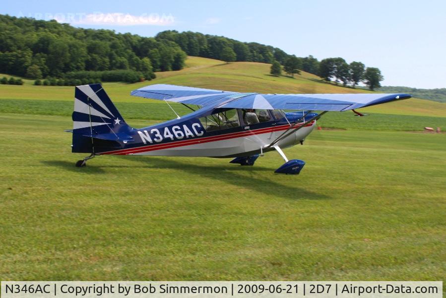 N346AC, 1999 American Champion 7GCAA Citabria C/N 421-99, Father's Day fly-in at Beach City, Ohio