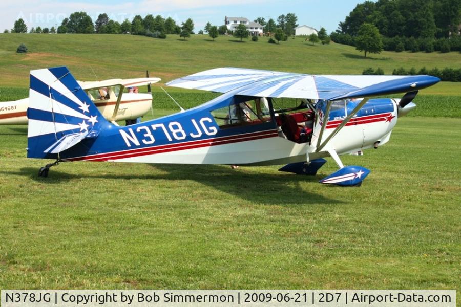 N378JG, 1992 American Champion 8KCAB Super Decathlon C/N 680-92, Father's Day fly-in at Beach City, Ohio