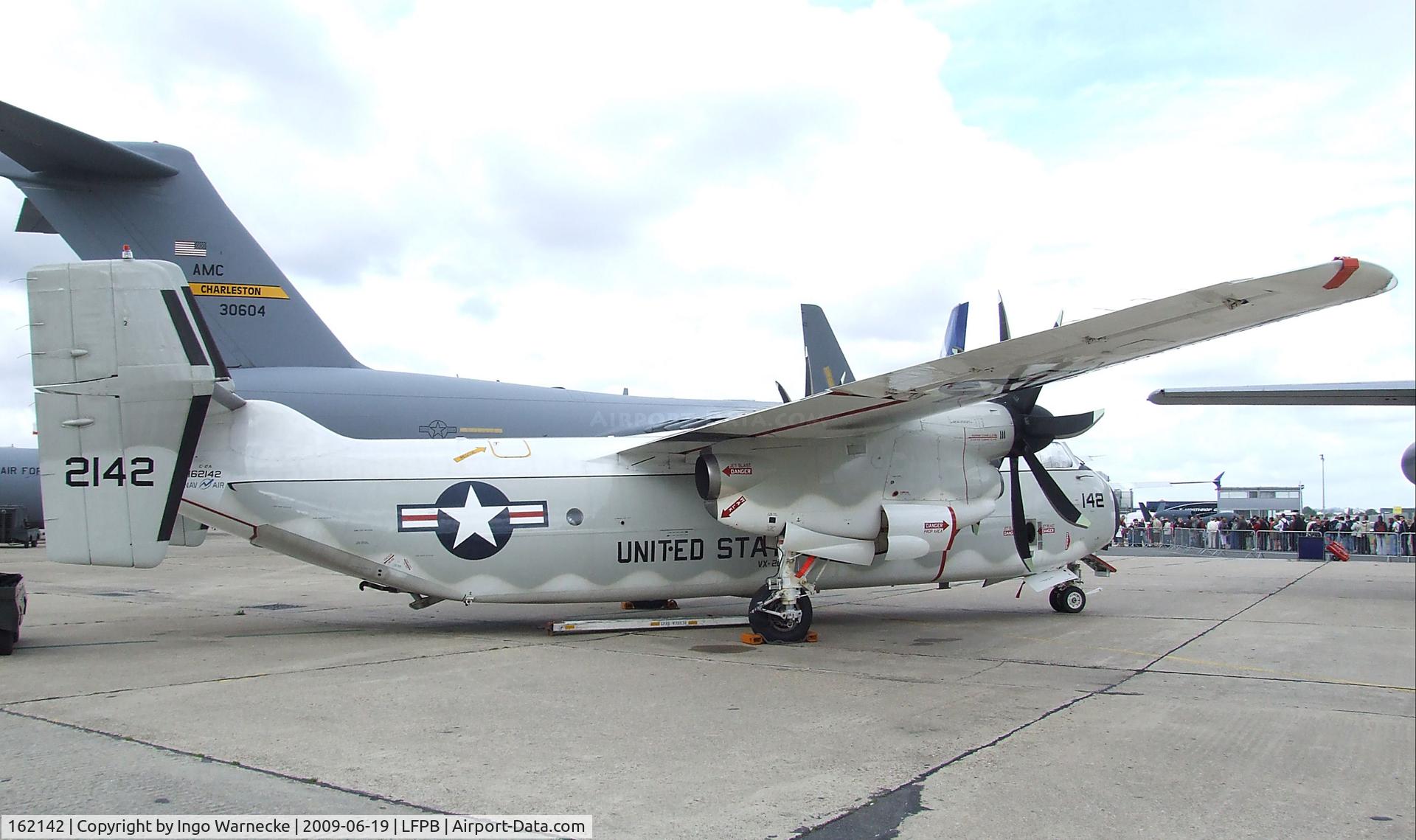 162142, 1985 Grumman C-2A Greyhound C/N 22, Grumman C-2A Greyhound (upgraded with NP2000 Propellers) of US Navy at the Aerosalon 2009, Paris