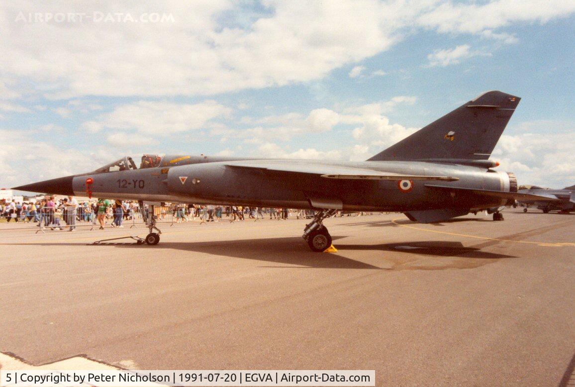5, Dassault Mirage F.1C C/N 5, Mirage F.1C of EC.1/12 at the 1991 Intnl Air Tattoo at RAF Fairford.