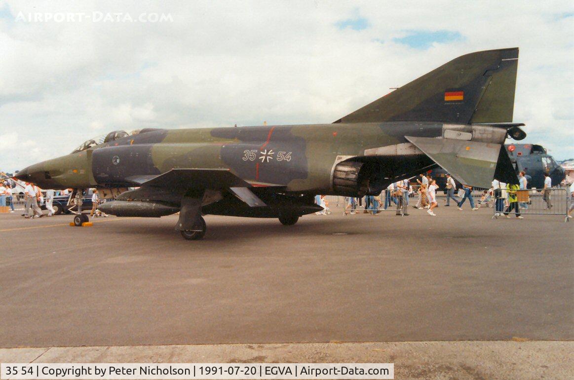 35 54, 1969 McDonnell Douglas RF-4E Phantom II C/N 4128, RF-4E Phantom of AKG-52 at the 1991 Intnl Air Tattoo at RAF Fairford.