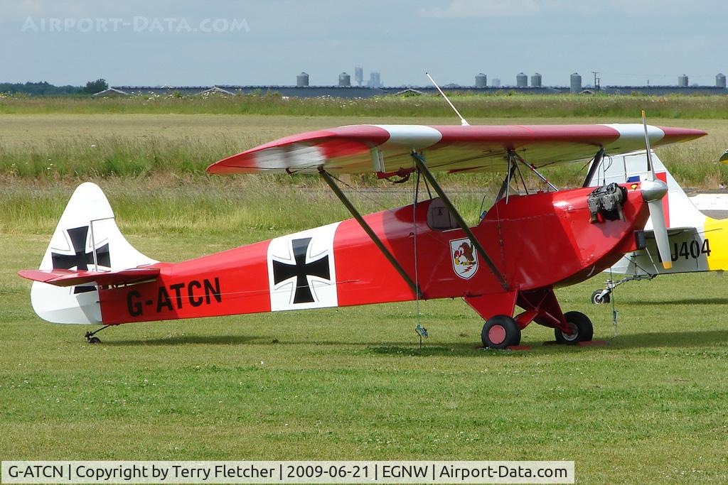 G-ATCN, 1965 Luton LA-4A Minor C/N PAL 1118, Luton LA4A Minor at Wickenby on 2009 Wings and Wheel Show