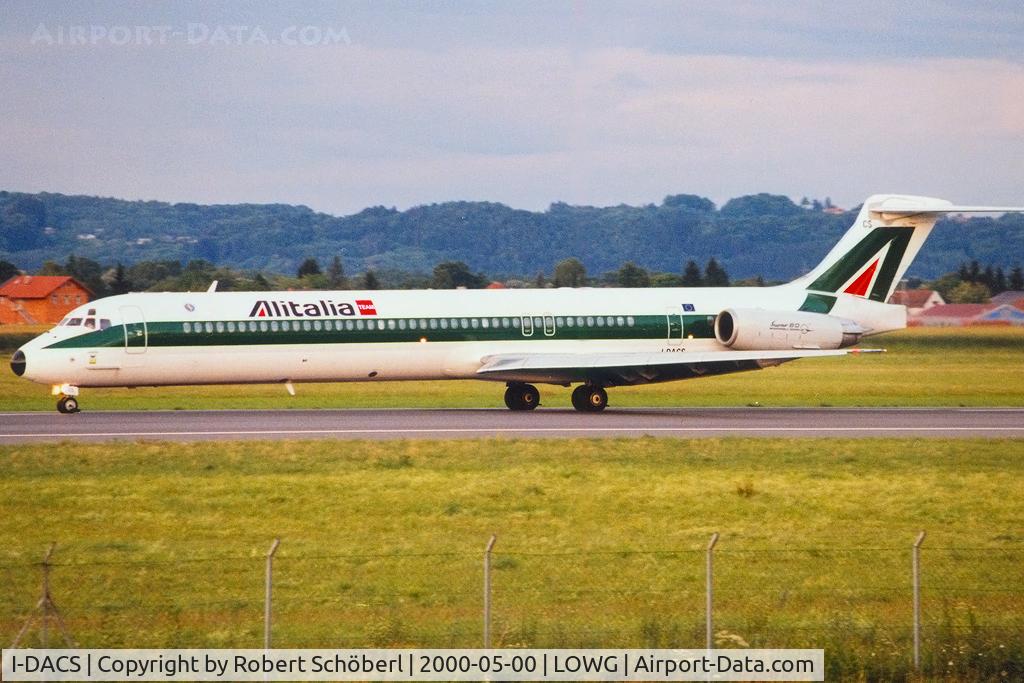 I-DACS, 1990 McDonnell Douglas MD-82 (DC-9-82) C/N 53053/1806, Visitor @ LOWG