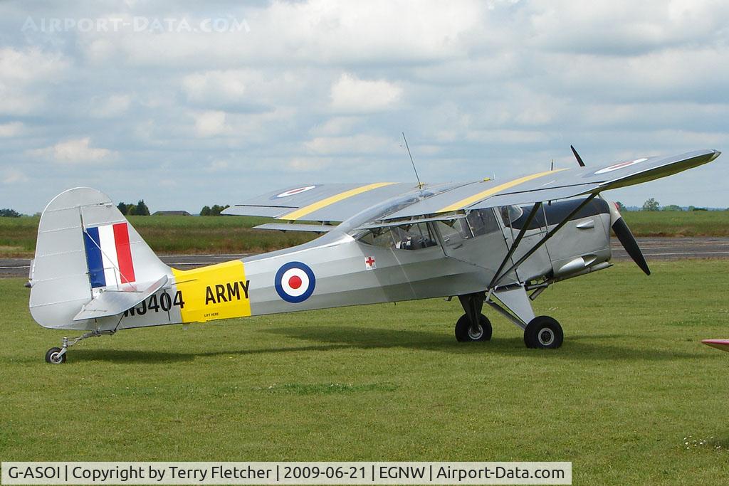 G-ASOI, 1964 Beagle A-61 Terrier 2 C/N B.627, WJ404 Beagle A61 at Wickenby on 2009 Wings and Wheel Show