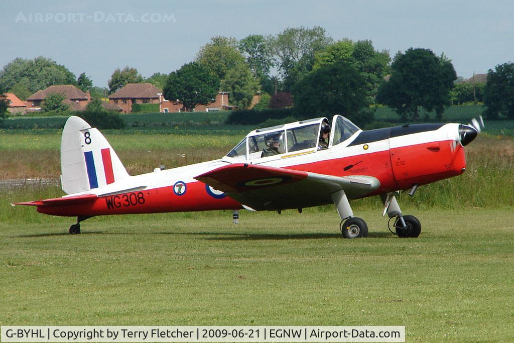 G-BYHL, 1951 De Havilland DHC-1 Chipmunk T.10 C/N C1/0361, WG308  DHC-1 Chipmunk at Wickenby on 2009 Wings and Wheel Show