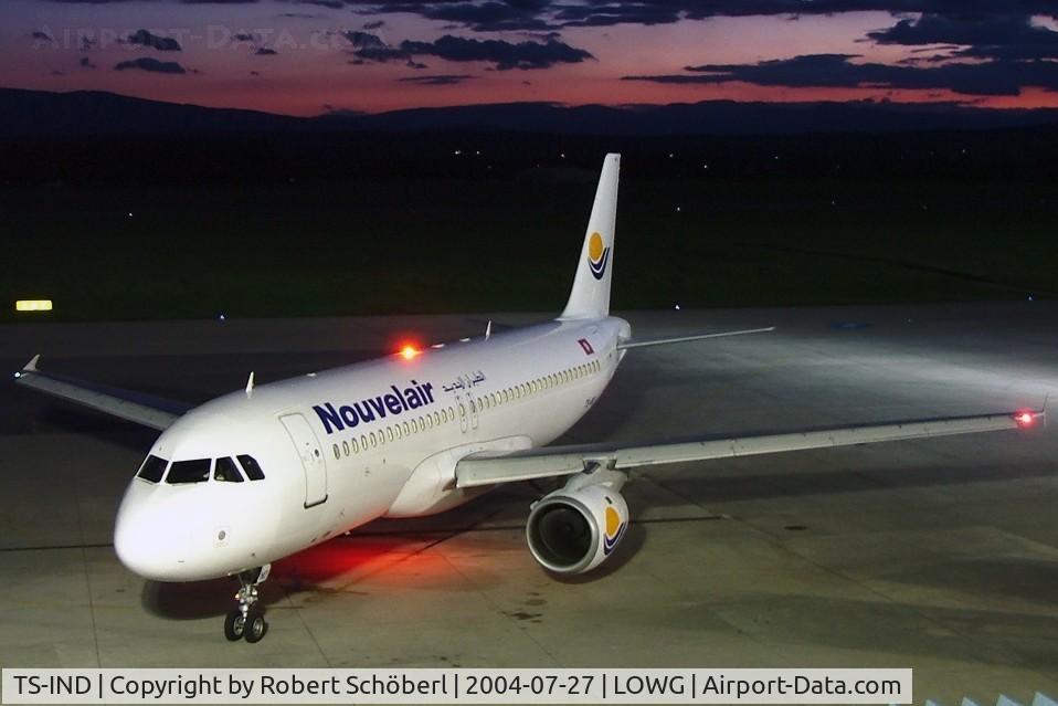 TS-IND, 1992 Airbus A320-212 C/N 348, Nice sunset