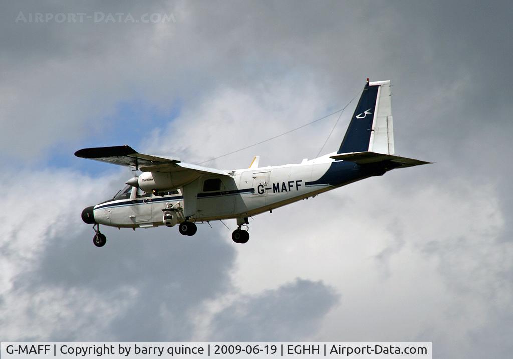 G-MAFF, 1981 Pilatus Britten-Norman BN-2T Turbine Islander C/N 2119, HOME BASE
