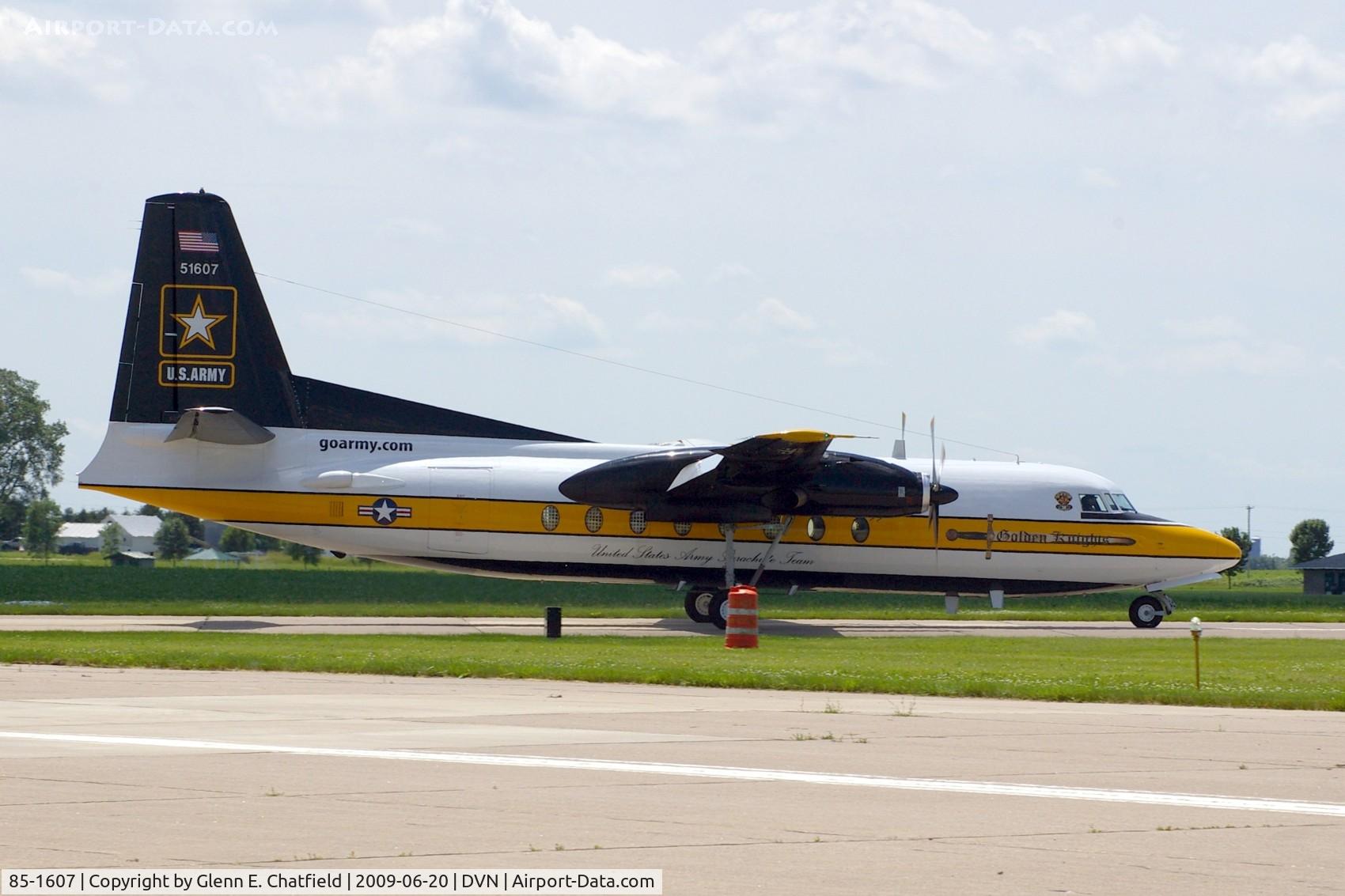 85-1607, 1983 Fokker C-31A (F27-400M) Troopship C/N 10653, Quad Cities Air Show