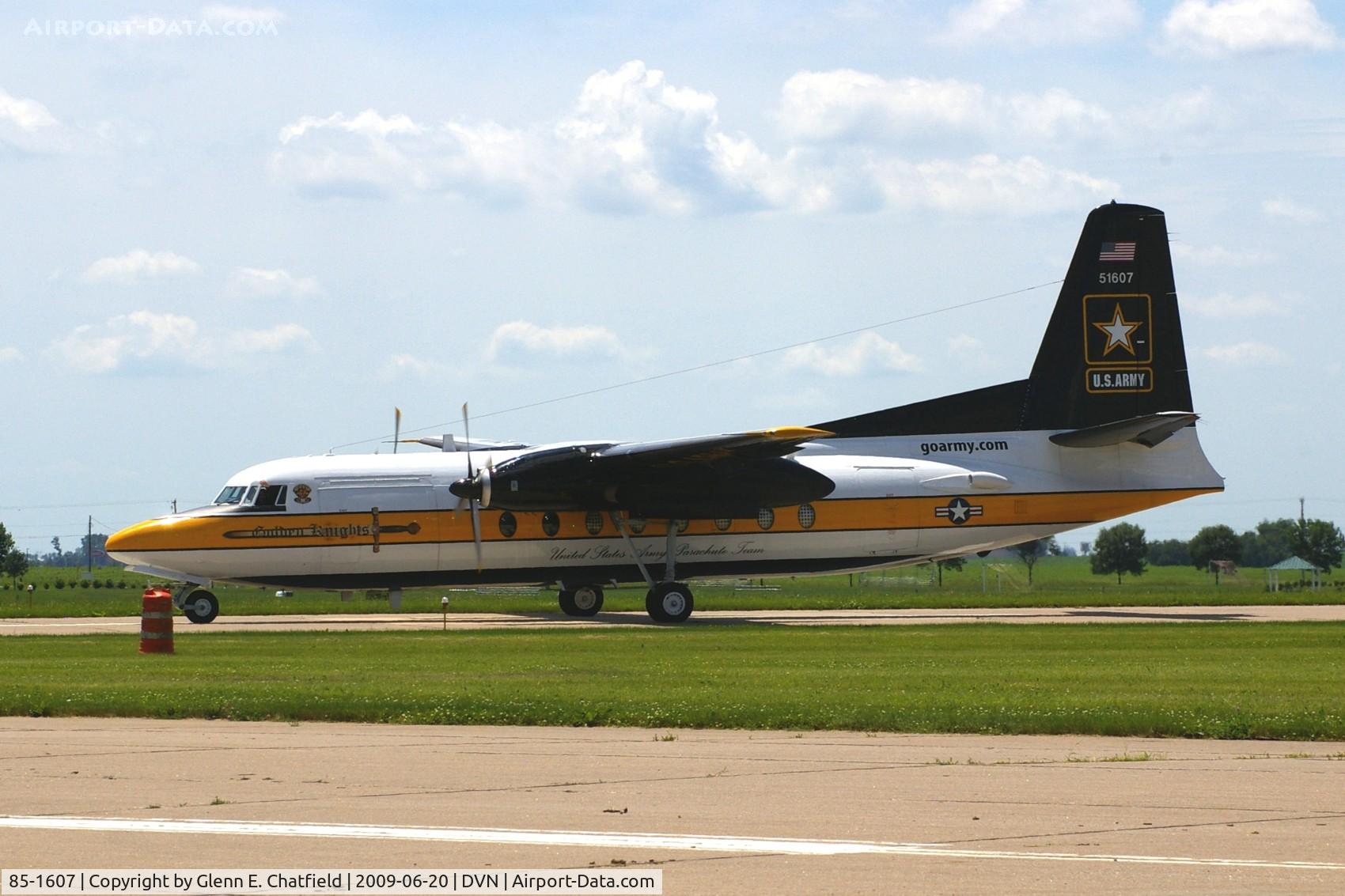 85-1607, 1983 Fokker C-31A (F27-400M) Troopship C/N 10653, Quad Cities Air Show