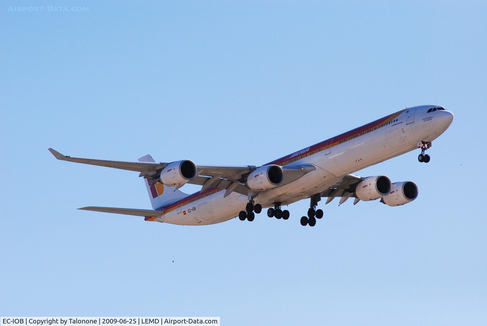 EC-IOB, 2002 Airbus A340-642 C/N 440, On final aproach