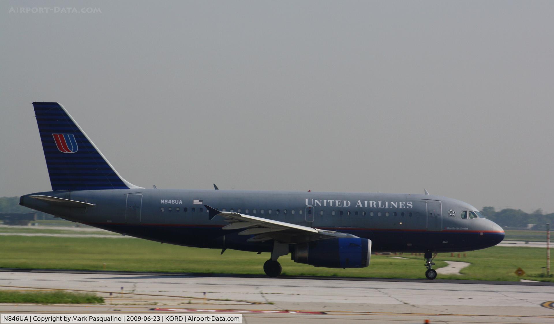 N846UA, 2001 Airbus A319-131 C/N 1600, Airbus A319