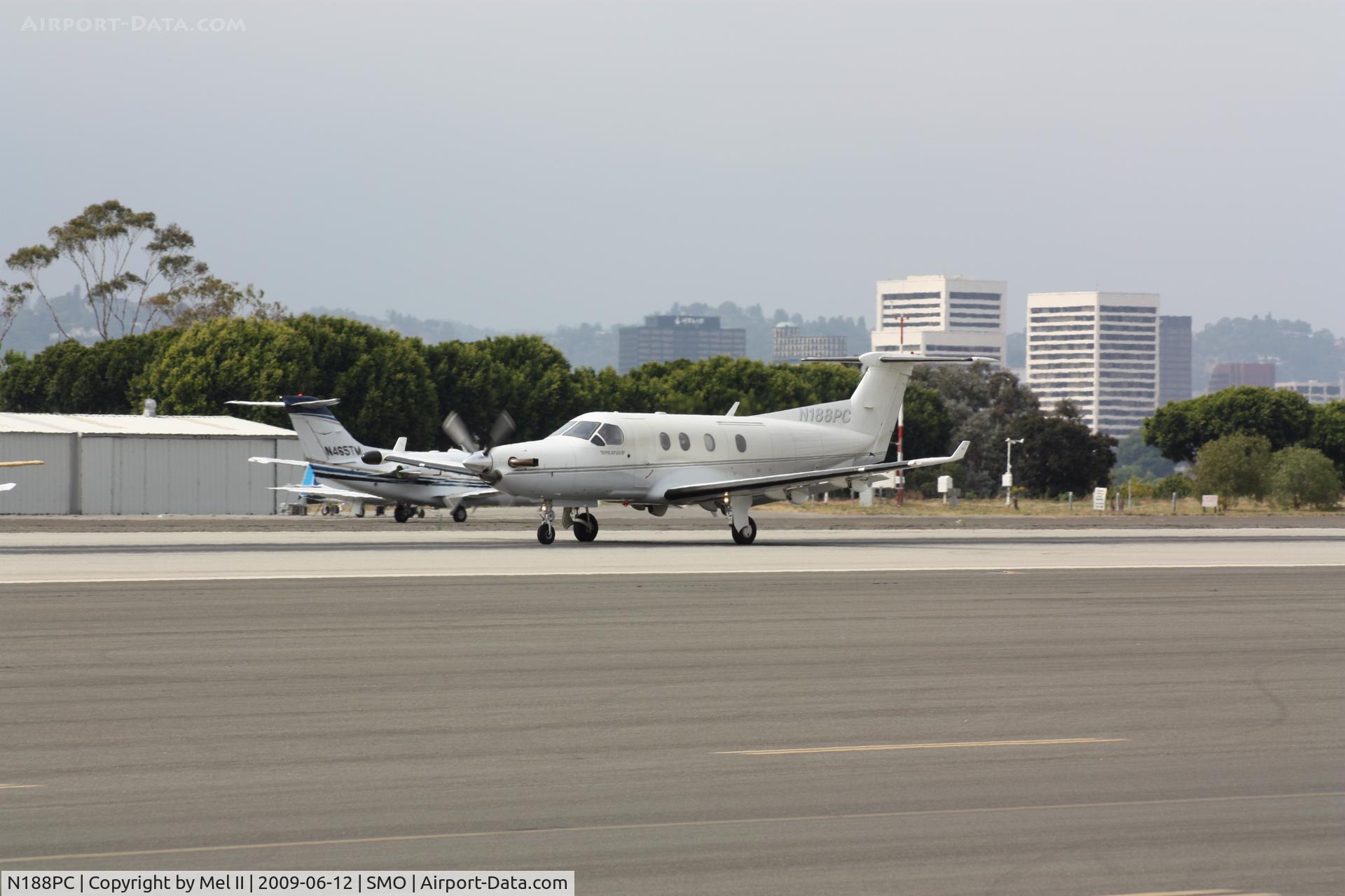 N188PC, 1997 Pilatus PC-12/45 C/N 188, Departing RWY 21 - KSMO-KMYF