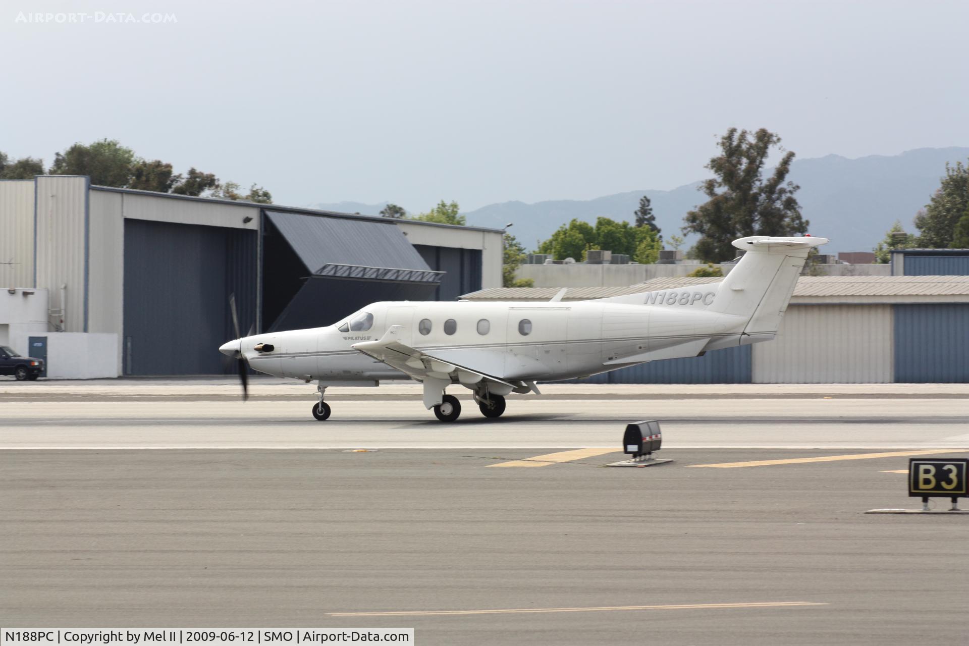 N188PC, 1997 Pilatus PC-12/45 C/N 188, Departing RWY 21 - KSMO-KMYF