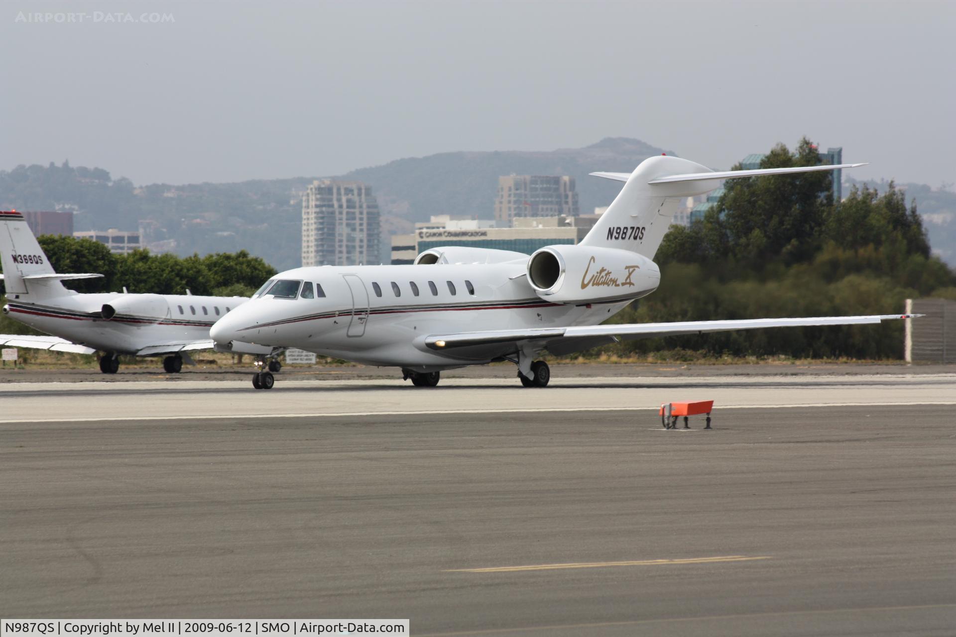 N987QS, 1999 Cessna 750 Citation X Citation X C/N 750-0087, Departing RWY 21 - KSMO-MMSD
