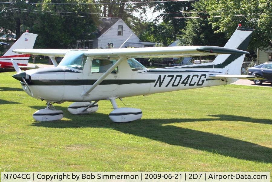 N704CG, 1976 Cessna 150M C/N 15078500, Father's Day fly-in at Beach City, Ohio