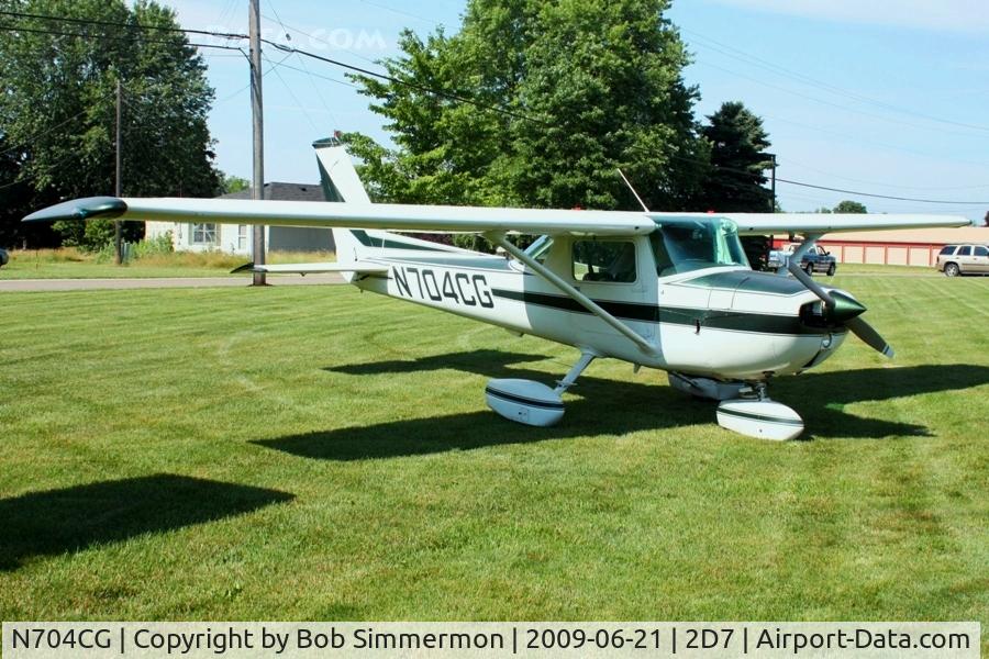 N704CG, 1976 Cessna 150M C/N 15078500, Father's Day fly-in at Beach City, Ohio