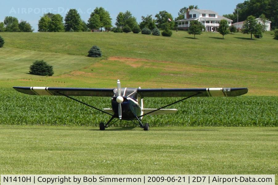 N1410H, 1949 Aeronca 15AC Sedan C/N 15AC-462, Father's Day fly-in at Beach City, Ohio