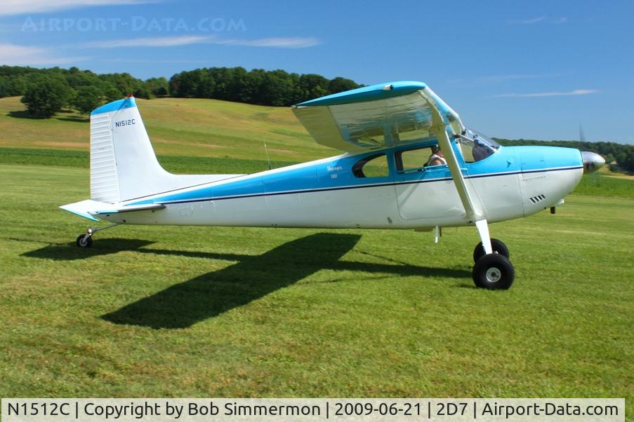 N1512C, 1953 Cessna 180 C/N 30212, Father's Day fly-in at Beach City, Ohio