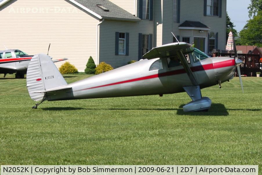N2052K, 1947 Luscombe 8E Silvaire C/N 4779, Father's Day fly-in at Beach City, Ohio